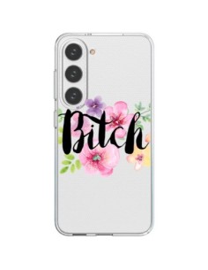 Samsung Galaxy S23 5G Case Bitch Flower Flowers Clear -...