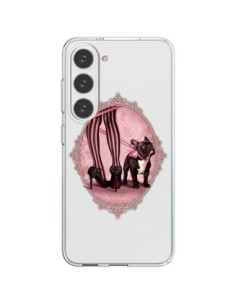 Samsung Galaxy S23 5G Case Lady Jambes Dog Bulldog Dog...