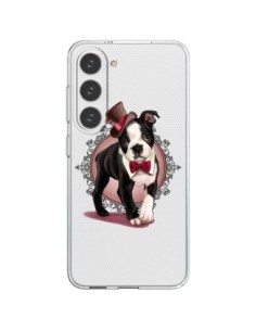 Cover Samsung Galaxy S23 5G Cane Bulldog Dog Gentleman...