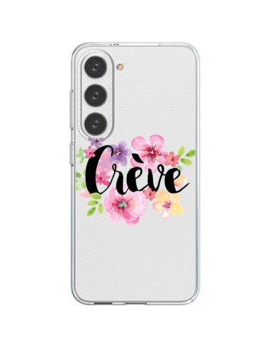 Samsung Galaxy S23 5G Case Crève Flowers Clear - Maryline Cazenave