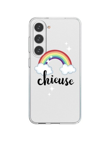 Coque Samsung Galaxy S23 5G Chieuse Arc En Ciel Transparente - Maryline Cazenave