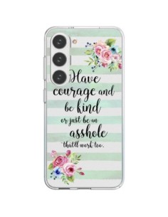Samsung Galaxy S23 5G Case Courage, Kind, Asshole Clear -...