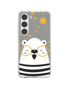 Cover Samsung Galaxy S23 5G Orso con occhiali - Maria...