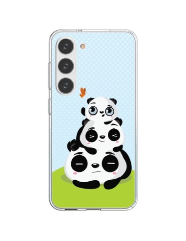 Coque Samsung Galaxy S23 5G Panda Famille - Maria Jose Da Luz
