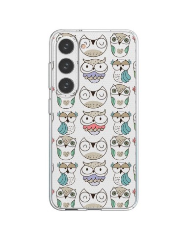 Coque Samsung Galaxy S23 5G Chouettes Owl Hibou Transparente - Maria Jose Da Luz