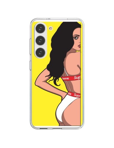 Samsung Galaxy S23 5G Case Pop Art Girl Yellow - Mikadololo