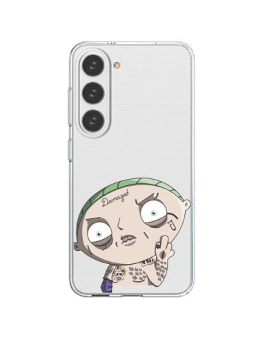 Cover Samsung Galaxy S23 5G Stewie Joker Suicide Squad Trasparente - Mikadololo