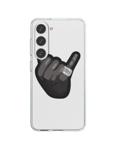 Cover Samsung Galaxy S23 5G OVO Ring bague Anello Trasparente - Mikadololo