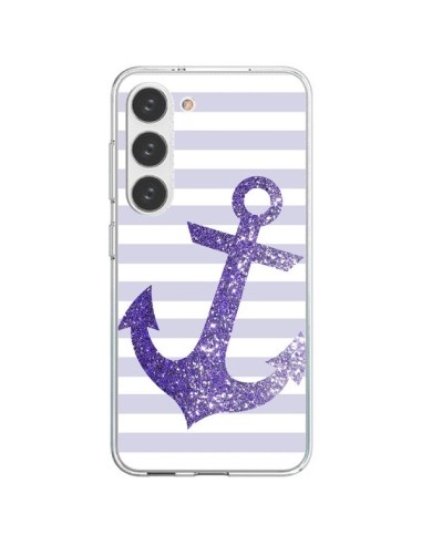 Samsung Galaxy S23 5G Case Ancora Marina Purple - Monica Martinez