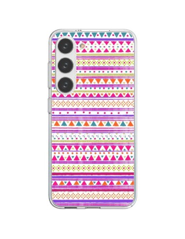 Samsung Galaxy S23 5G Case Bandana Pink Aztec - Monica Martinez