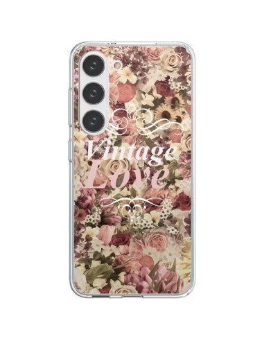 Coque Samsung Galaxy S23 5G Vintage Love Flower - Monica Martinez