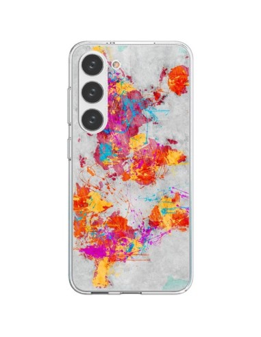 Cover Samsung Galaxy S23 5G Terre Mappa Monde Mother Earth Crying - Maximilian San