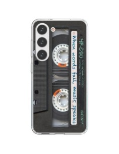 Coque Samsung Galaxy S23 5G Cassette Words K7 -...