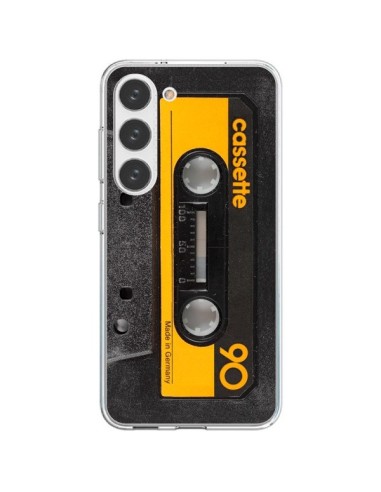 Cover Samsung Galaxy S23 5G Giallo Cassette K7 - Maximilian San