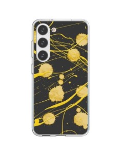 Coque Samsung Galaxy S23 5G Gold Splash Peinture Art -...