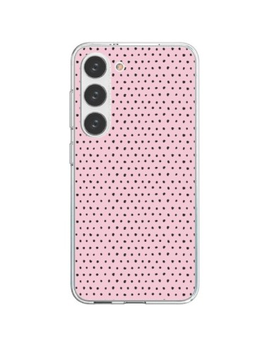 Coque Samsung Galaxy S23 5G Artsy Dots Pink - Ninola Design