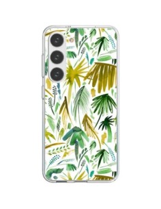 Cover Samsung Galaxy S23 5G Brushstrokes Tropicali Palme...