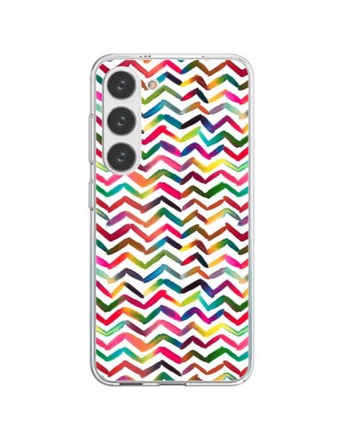 Samsung Galaxy S23 5G Case Chevron Stripes Multicolor - Ninola Design
