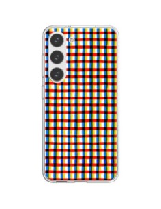 Cover Samsung Galaxy S23 5G Crossed Eyes Lines Rosso -...