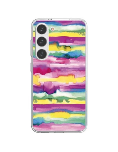 Samsung Galaxy S23 5G Case Gingham Vichy Pink - Ninola Design