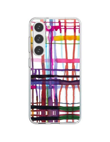 Coque Samsung Galaxy S23 5G Little Textured Dots Pink - Ninola Design