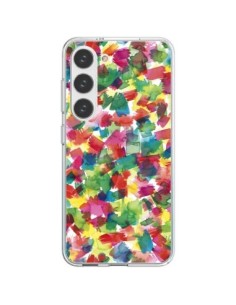 Samsung Galaxy S23 5G Case Speckled WaterColor Blue -...
