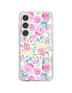 Samsung Galaxy S23 5G Case Speckled WaterColor Pink -...
