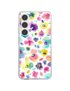 Cover Samsung Galaxy S23 5G Fiori Colorati Pittura -...