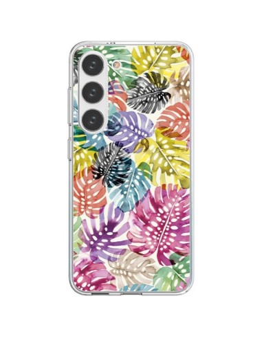 Coque Samsung Galaxy S23 5G Tigers and Leopards Yellow - Ninola Design