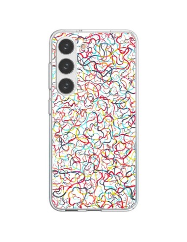 Samsung Galaxy S23 5G Case Water Drawings White - Ninola Design