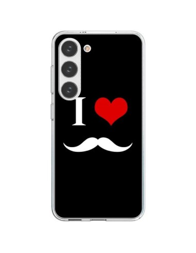 Coque Samsung Galaxy S23 5G I Love Moustache - Nico