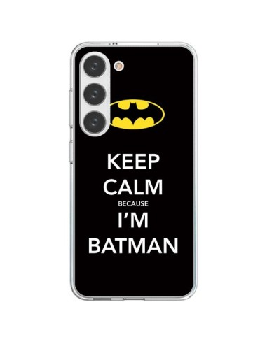 Coque Samsung Galaxy S23 5G Keep Calm because I'm Batman - Nico