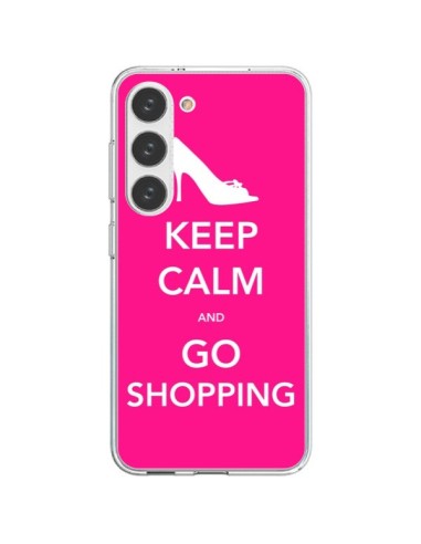 Coque Samsung Galaxy S23 5G Keep Calm and Go Shopping - Nico