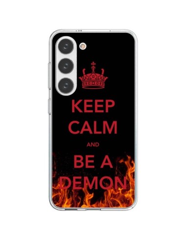Coque Samsung Galaxy S23 5G Keep Calm and Be A Demon - Nico