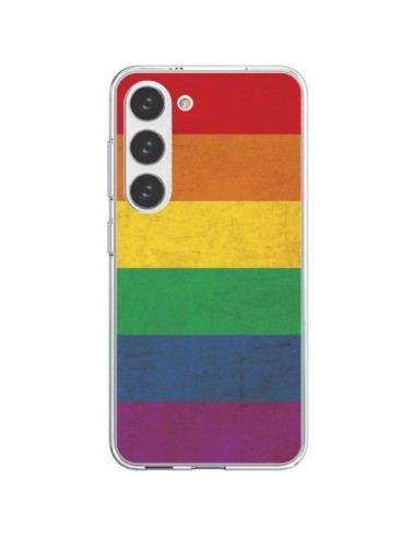 Coque Samsung Galaxy S23 5G Drapeau Arc En Ciel Gay - Nico