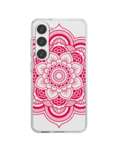 Coque Samsung Galaxy S23 5G Mandala Rose Fushia Azteque...