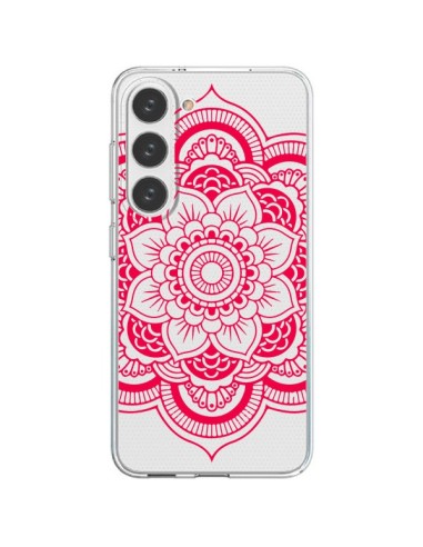 Samsung Galaxy S23 5G Case Mandala Pink Fucsia Aztec Clear - Nico