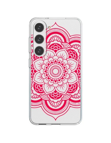 Samsung Galaxy S23 5G Case Mandala Pink Fucsia Aztec Clear - Nico