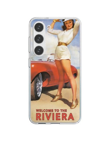 Coque Samsung Galaxy S23 5G Welcome to the Riviera Vintage Pin Up - Nico