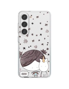 Cover Samsung Galaxy S23 5G Bambina e Unicorno I Believe...