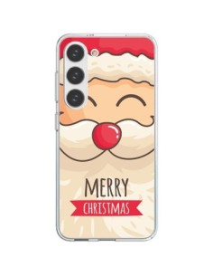 Cover Samsung Galaxy S23 5G Baffi di Babbo Natale Merry...