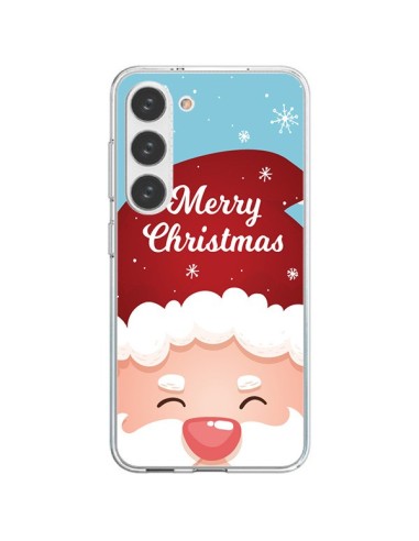 Coque Samsung Galaxy S23 5G Bonnet du Père Noël Merry Christmas - Nico