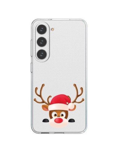 Samsung Galaxy S23 5G Case Reindeer Christmas Clear - Nico