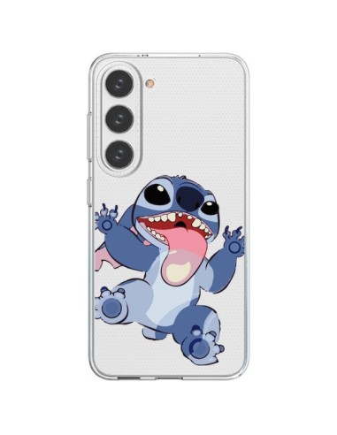 Coque Samsung Galaxy S23 5G Stitch de Lilo et Stitch Langue transparente - Nico