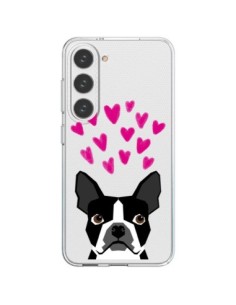 Samsung Galaxy S23 5G Case Boston Terrier Hearts Dog...