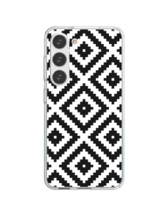 Cover Samsung Galaxy S23 5G Diamanti Motivi Bianco e Nero...