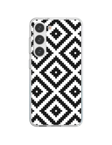 Cover Samsung Galaxy S23 5G Diamanti Motivi Bianco e Nero - Pura Vida