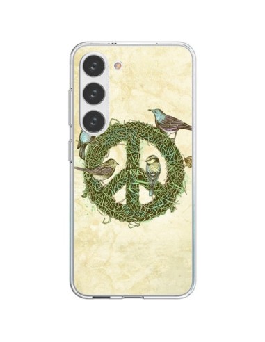 Coque Samsung Galaxy S23 5G Peace And Love Nature Oiseaux - Rachel Caldwell