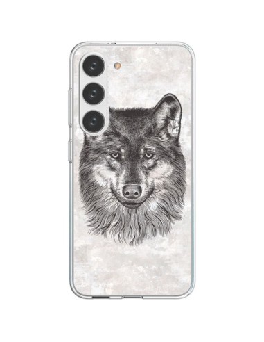 Coque Samsung Galaxy S23 5G Loup Gris - Rachel Caldwell