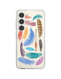 Cover Samsung Galaxy S23 5G Piume Multicolore - Rachel...